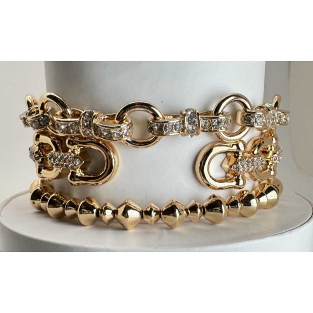 Bomb Party Summer 2025 Stacks ST84075 Nowhere Id Rather Be Gold Bracelet Set